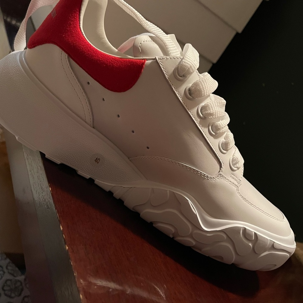 Alexander McQueen Heel tab Court Wedge  sneakers